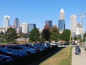 View from the parking lot of the Community College in Charlotte, NC.